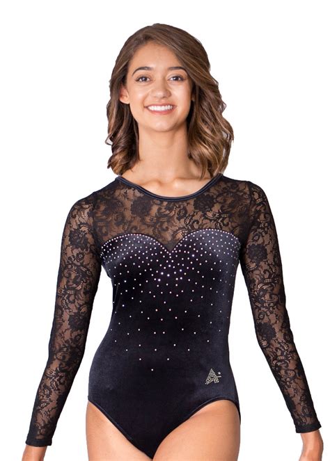 black leotard womens long sleeve|black leotard size 18.